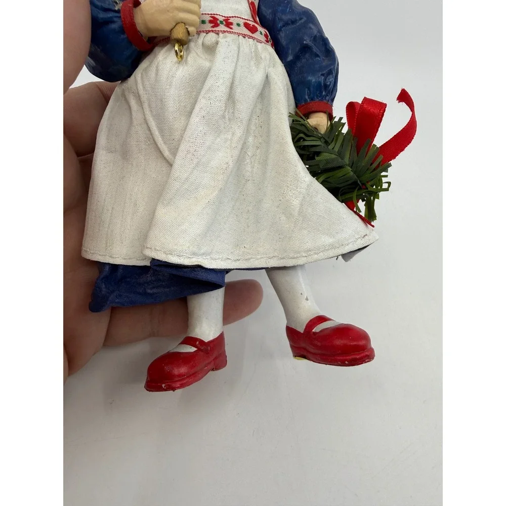 Vintage 1989 Clothtique Possible Dreams Saint Lucia Girl Christmas Figurine 7in